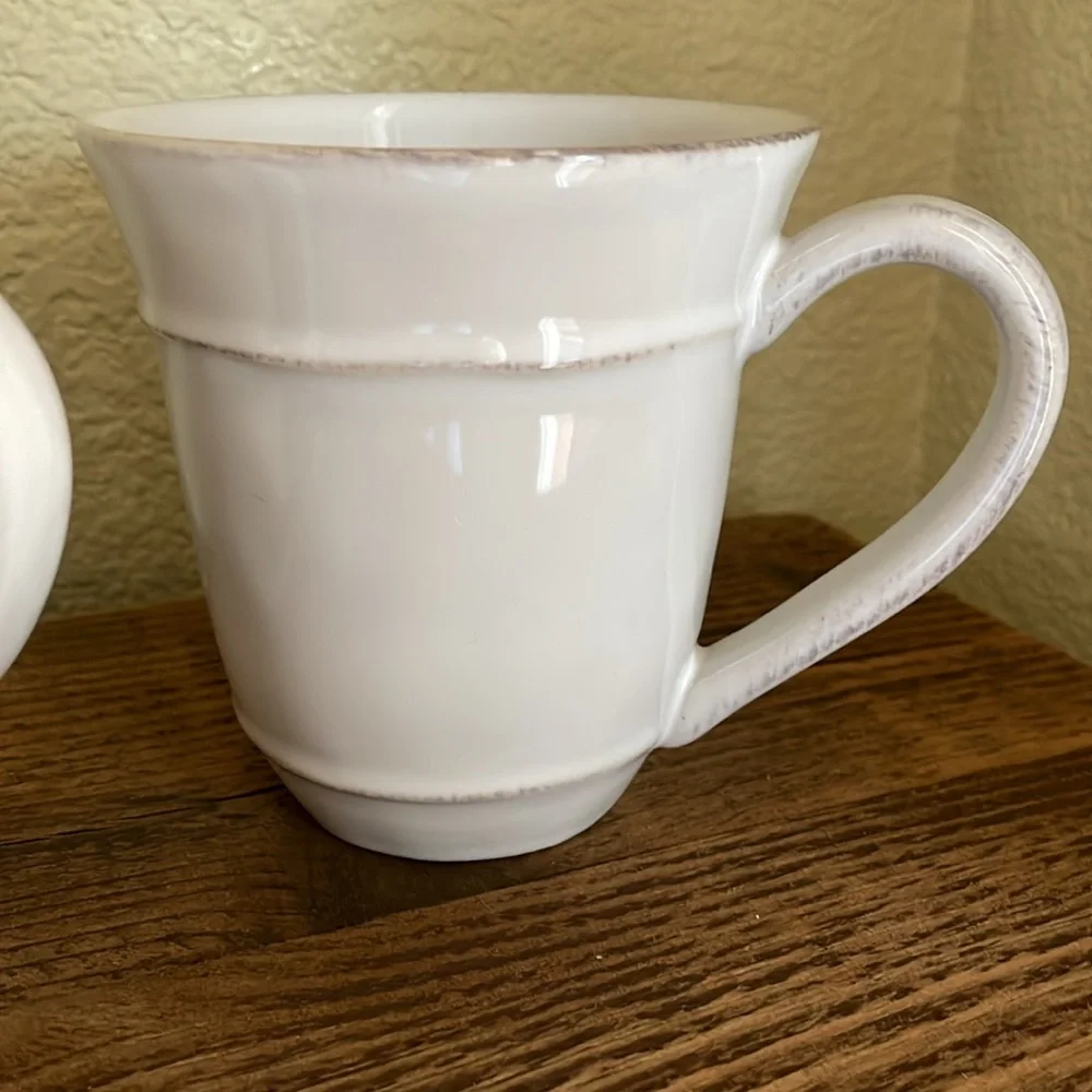 NWOT Pottery Barn Set-of-6 Cambria Handcrafted Stoneware Mugs, color Stone - Picture 4 of 11